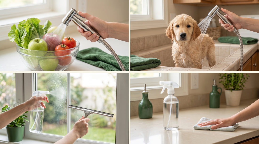 Chemical-free laundry at home — soft-studio editorial hero