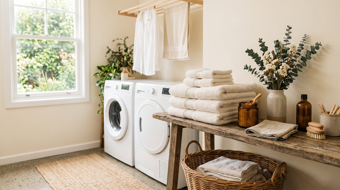 Laundry detergent cost math — soft-studio editorial hero