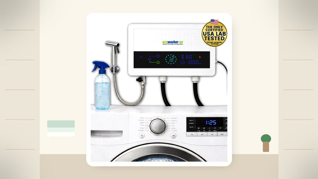 Apartment laundry nook with EcoWasher SE on the washer you already have