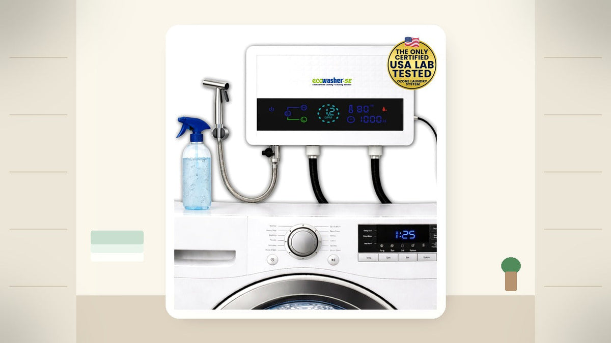 Apartment laundry nook with EcoWasher SE on the washer you already have