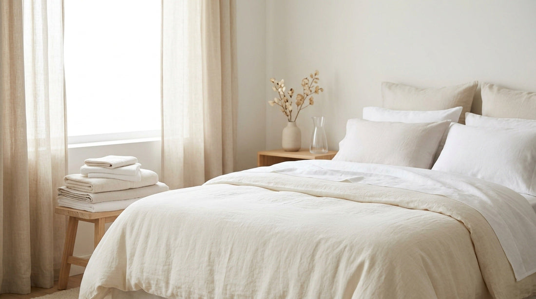 Fresh bedding and sheets — clean laundry without harsh detergent residue