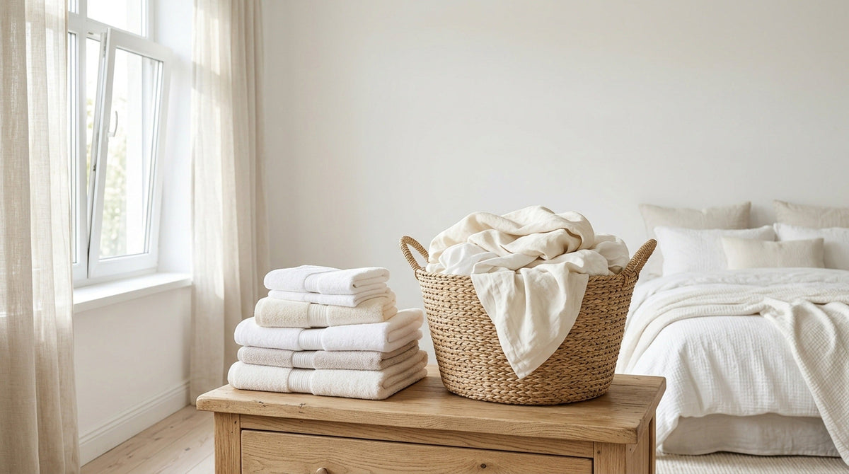 Gentle laundry for sensitive skin — soft fabrics, no harsh detergent residue
