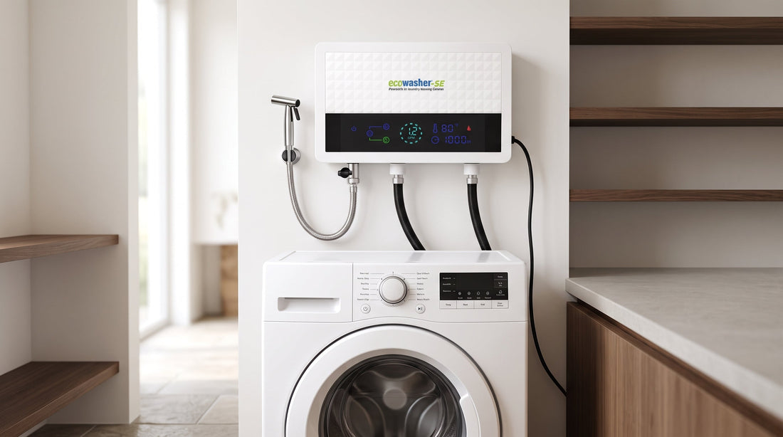 EcoWasher® detergent-free laundry — real product scene