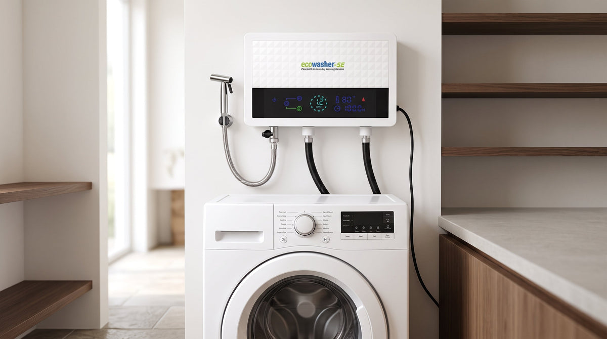 EcoWasher® detergent-free laundry — real product scene