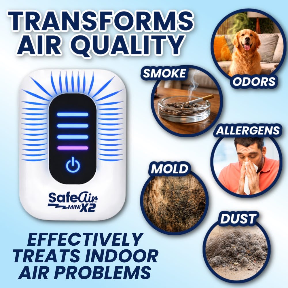 SafeAir™ Mini X2 — Portable Plasma Air Purifier