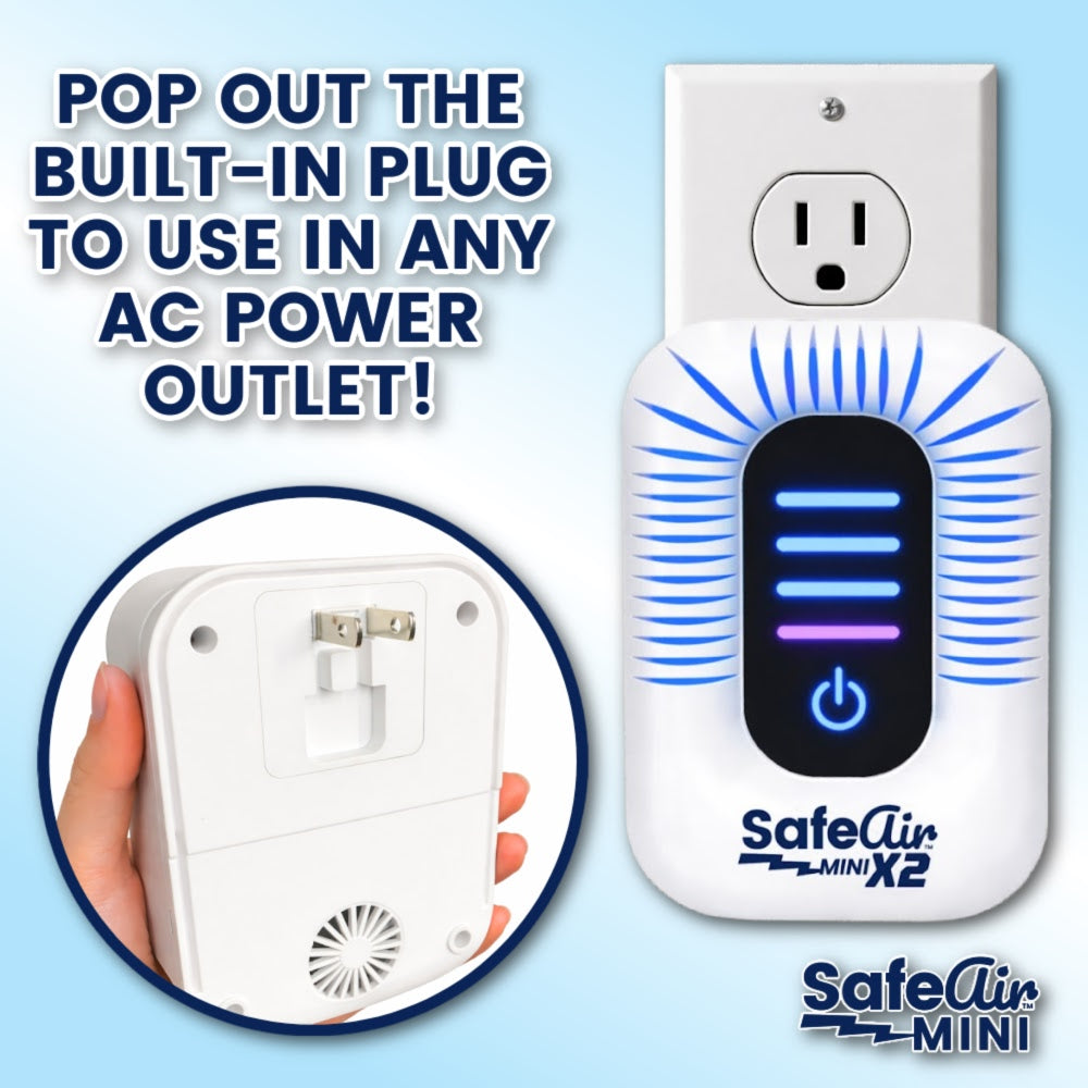 SafeAir™ Mini X2 — Portable Plasma Air Purifier
