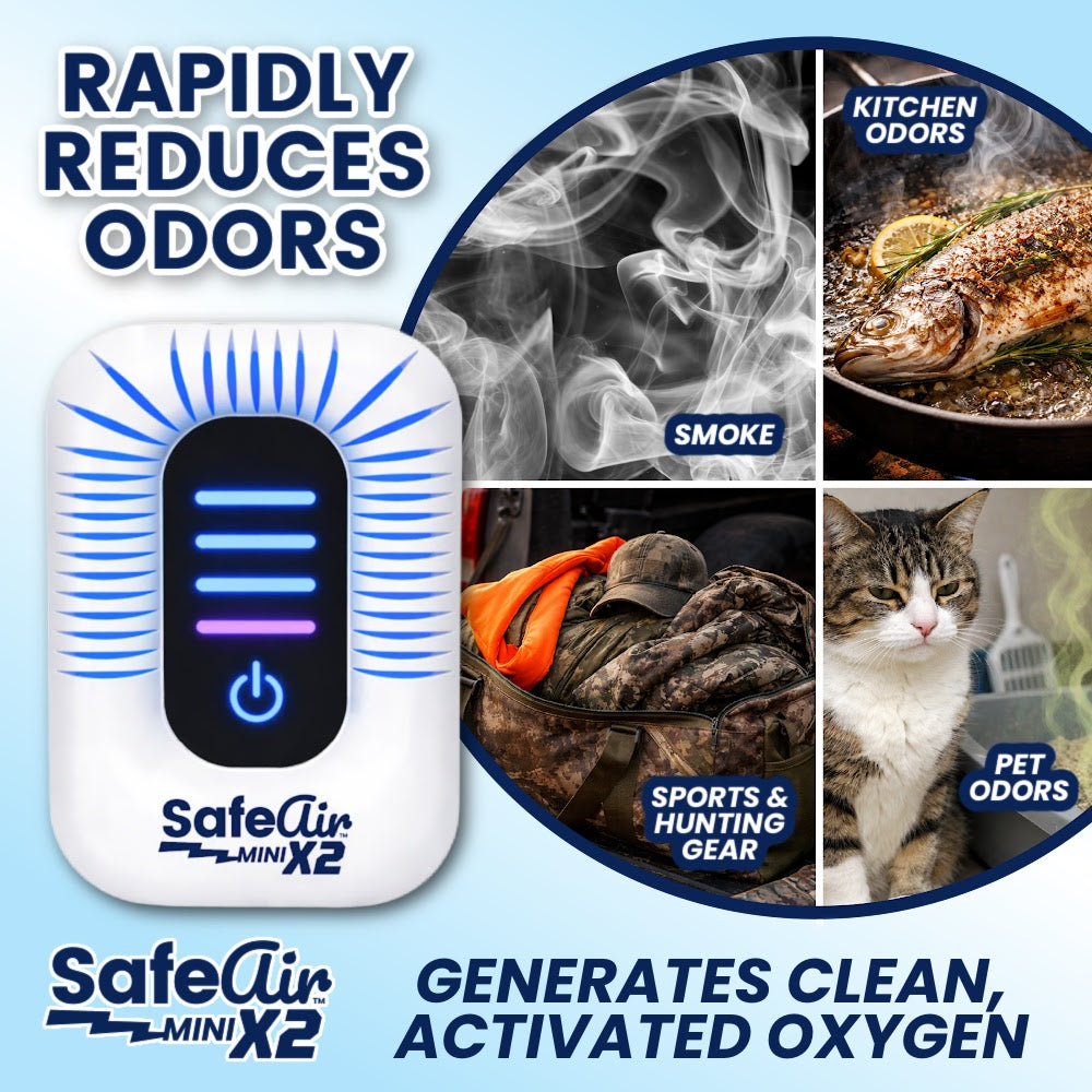 SafeAir™ Mini X2 — Portable Plasma Air Purifier