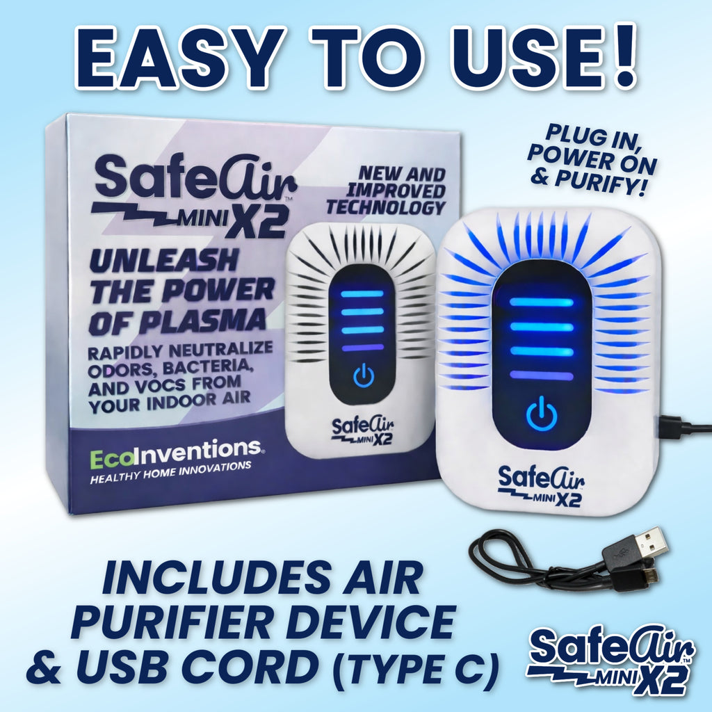 SafeAir™ Mini X2 — Portable Plasma Air Purifier
