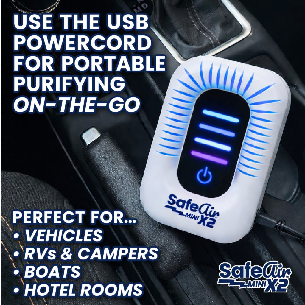 SafeAir™ Mini X2 — Portable Plasma Air Purifier